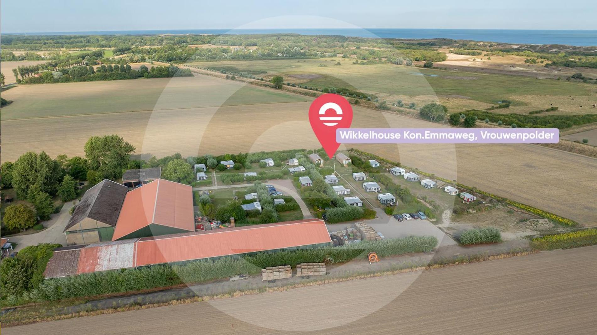 Welcome In - Wikkelhouse, Kon Emmaweg 6 Vrouwenpolder Zewnętrze zdjęcie